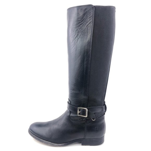 Frye Melissa Gore Zip Riding Boots 6.5B